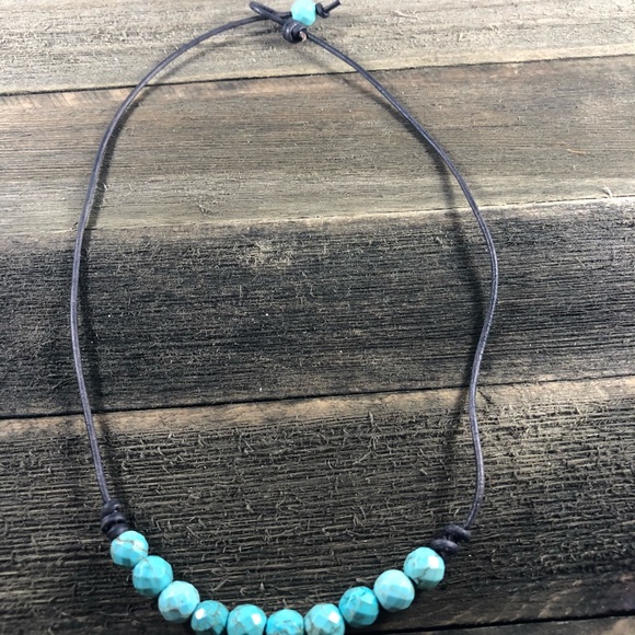 Turquoise Necklace & Bracelet Set - Picture 2 of 4